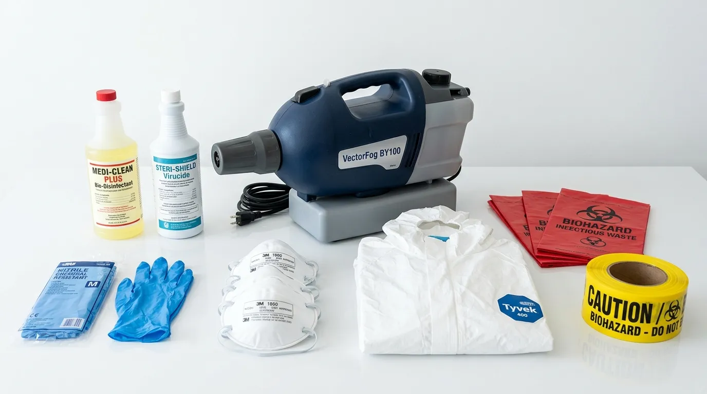 Professional biohazard remediation crew working in Sherrelwood