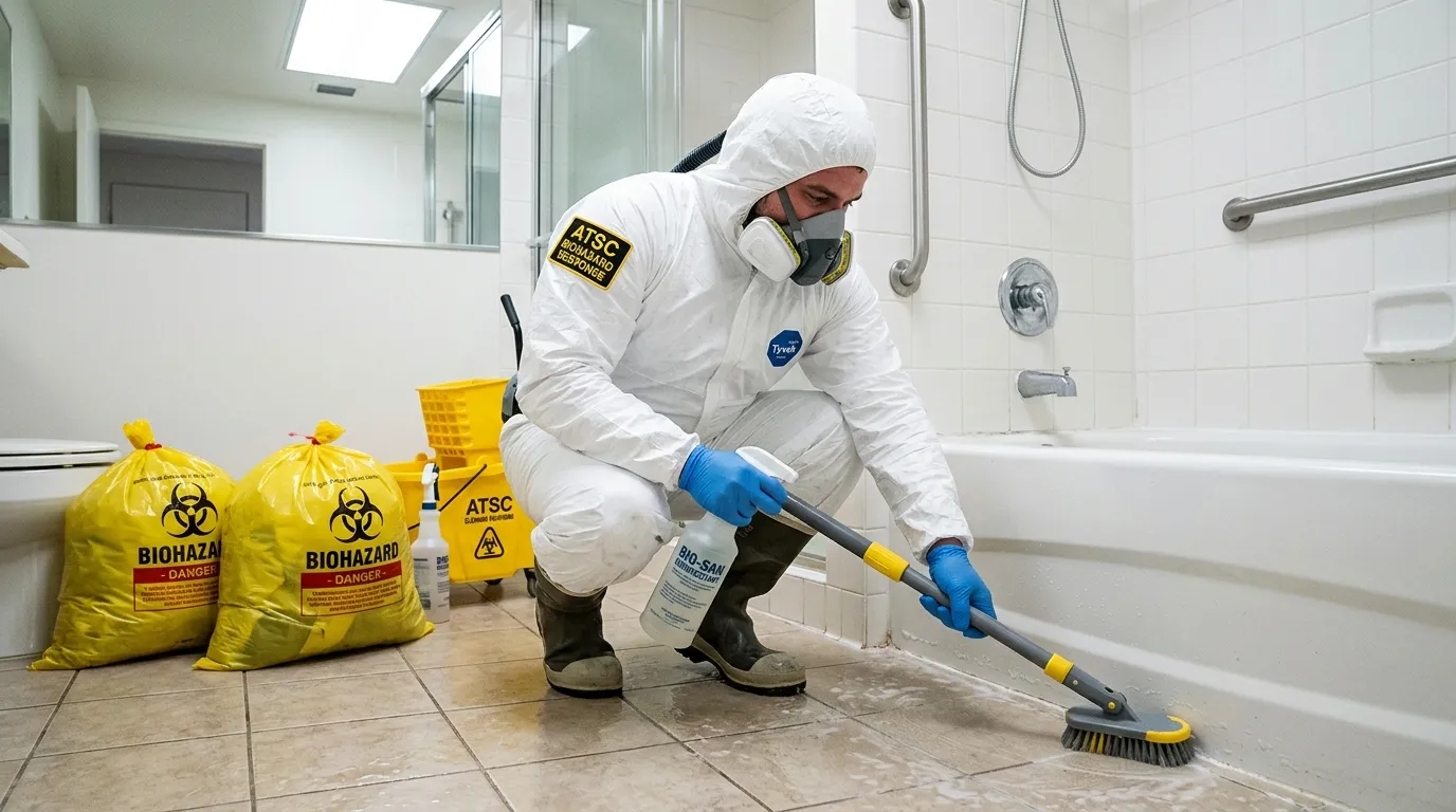 Decontamination equipment deployed for Blood Cleanup in Sherrelwood